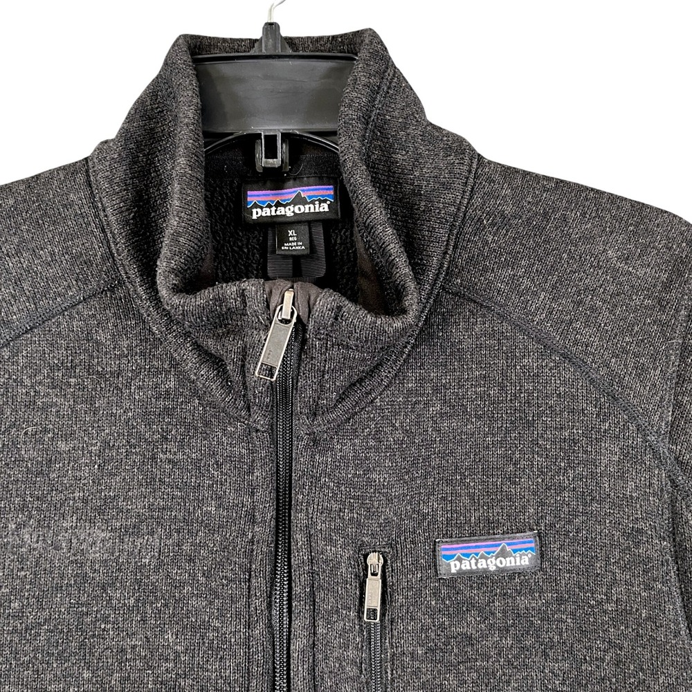 Patagonia Better Sweater Fleece Vest Mens XL Charcoal Grey Full Zip Outdoor Hike